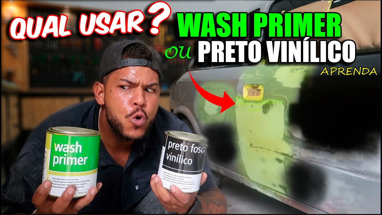 QUAL USAR NA PINTURA - WASH PRIMER OU PRETO FOSCO VINÍLICO| APRENDA?