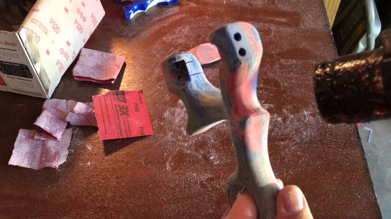 How to finish a HDPE slingshot
