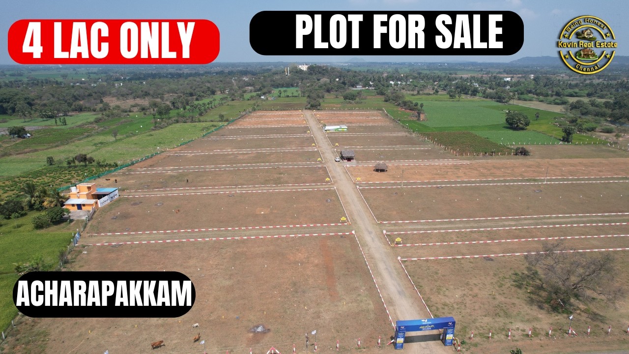 ID 2601 -  Low Budget Plot For Sale in GST || Acharapakkam ||Temple View ||4Lack Plot ||