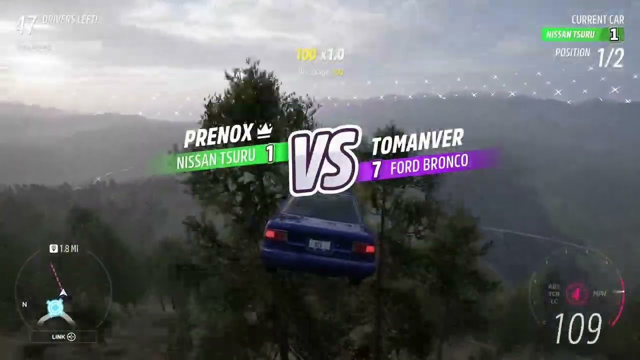 Forza Horizon 5 Eliminator | 1 Nissan VS 7 Ford | Eliminating TOMANVER