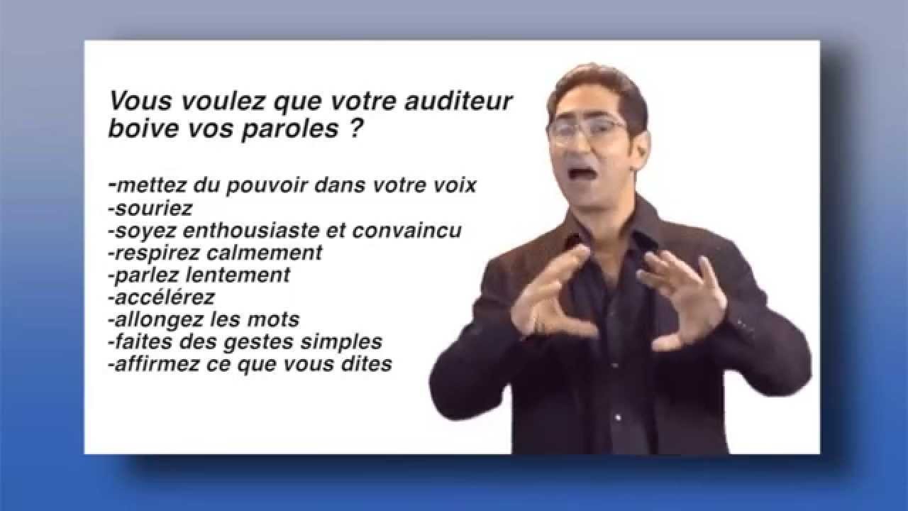 Plus Jamais de stress avant de parler en public