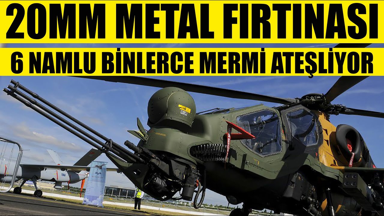 20MM Metal Fırtınası-6 Namlu BİNLERCE MERMİ Ateşliyor