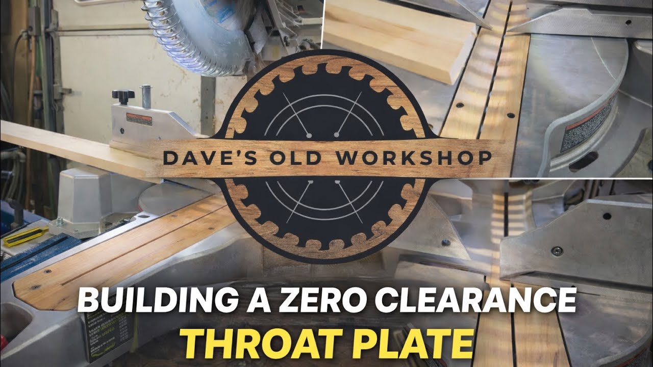 Building a Zero Clearance Throat Plate for My Mitre Saw