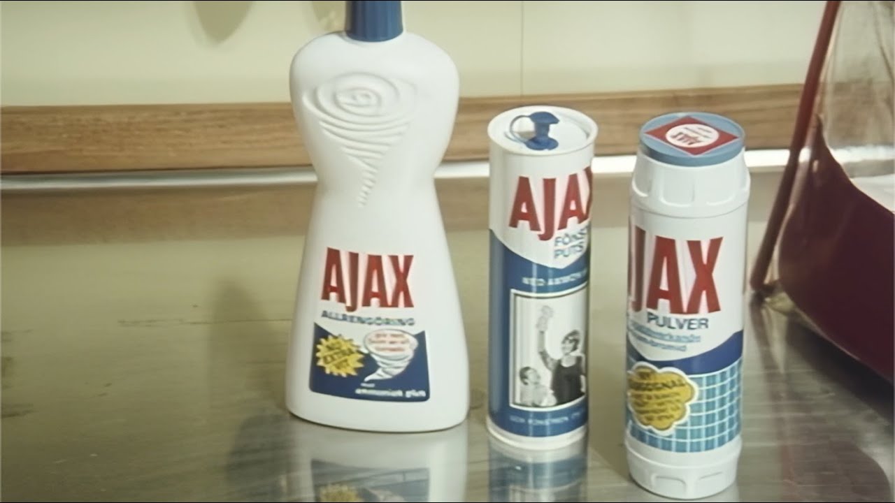 Reklam för Ajax rengöringsmedel (1969)