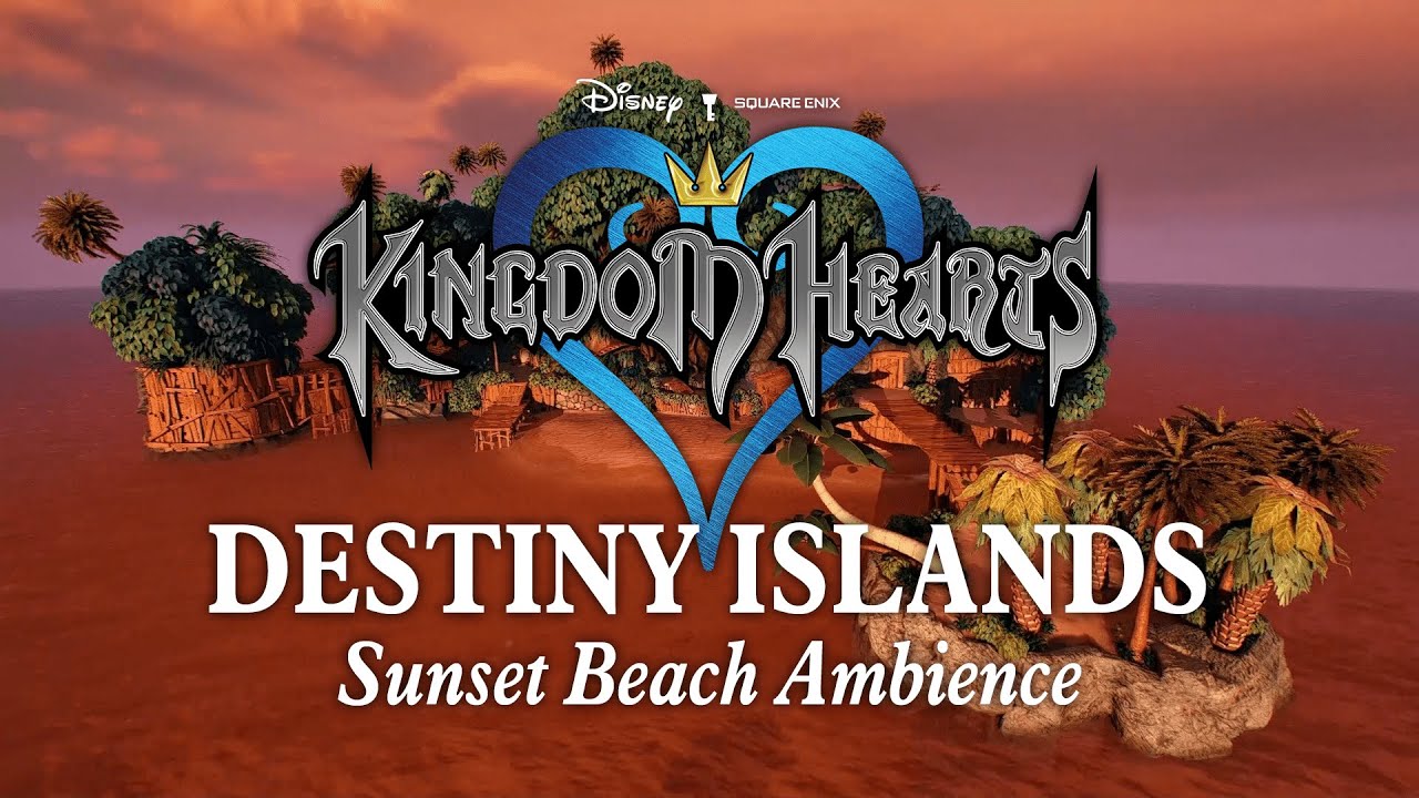 Destiny Islands | Sunset Beach Ambience: Relaxing Kingdom Hearts Music to Study, Relax, & Sleep