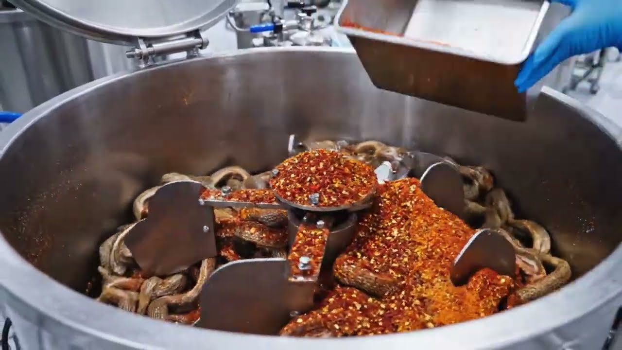 Inside a Modern Dried Baby Snake Factory 😱 From Live Snakes to Final Dried Products | Full Process