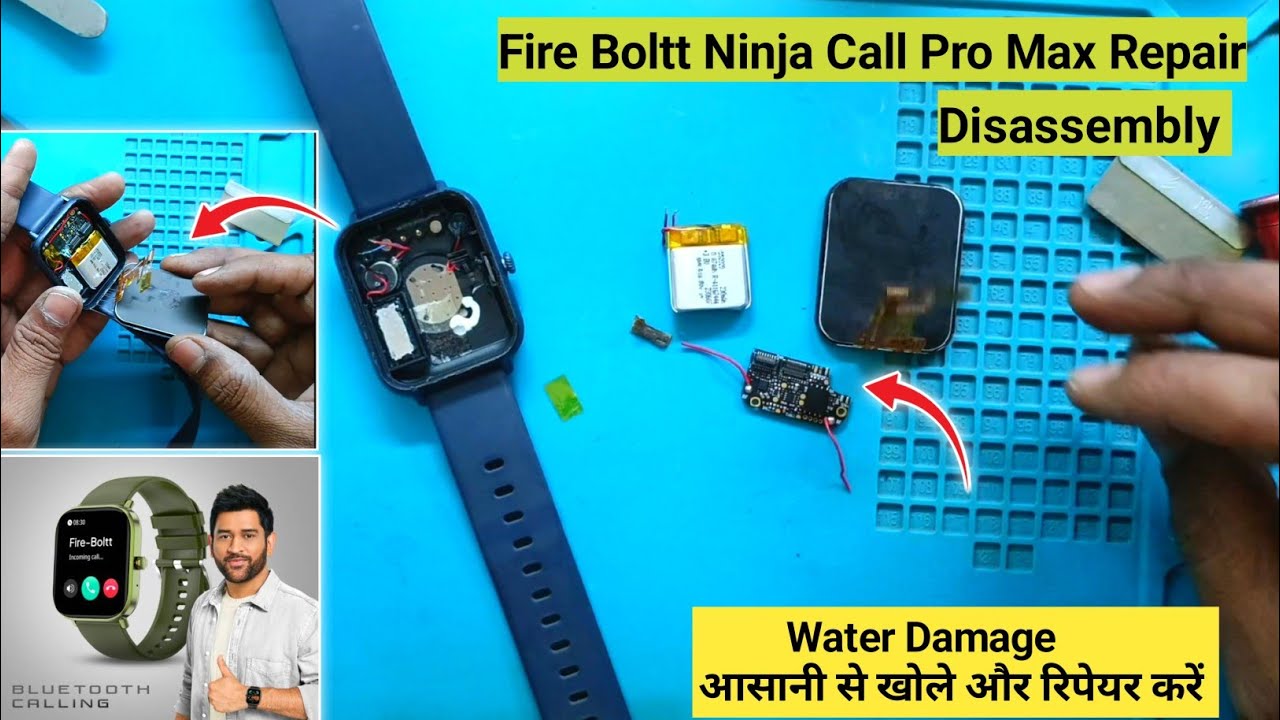 Fire Boltt Ninja Call Pro Max Repair & Disassembly | Water How To Open Fire Boltt Smartwatch