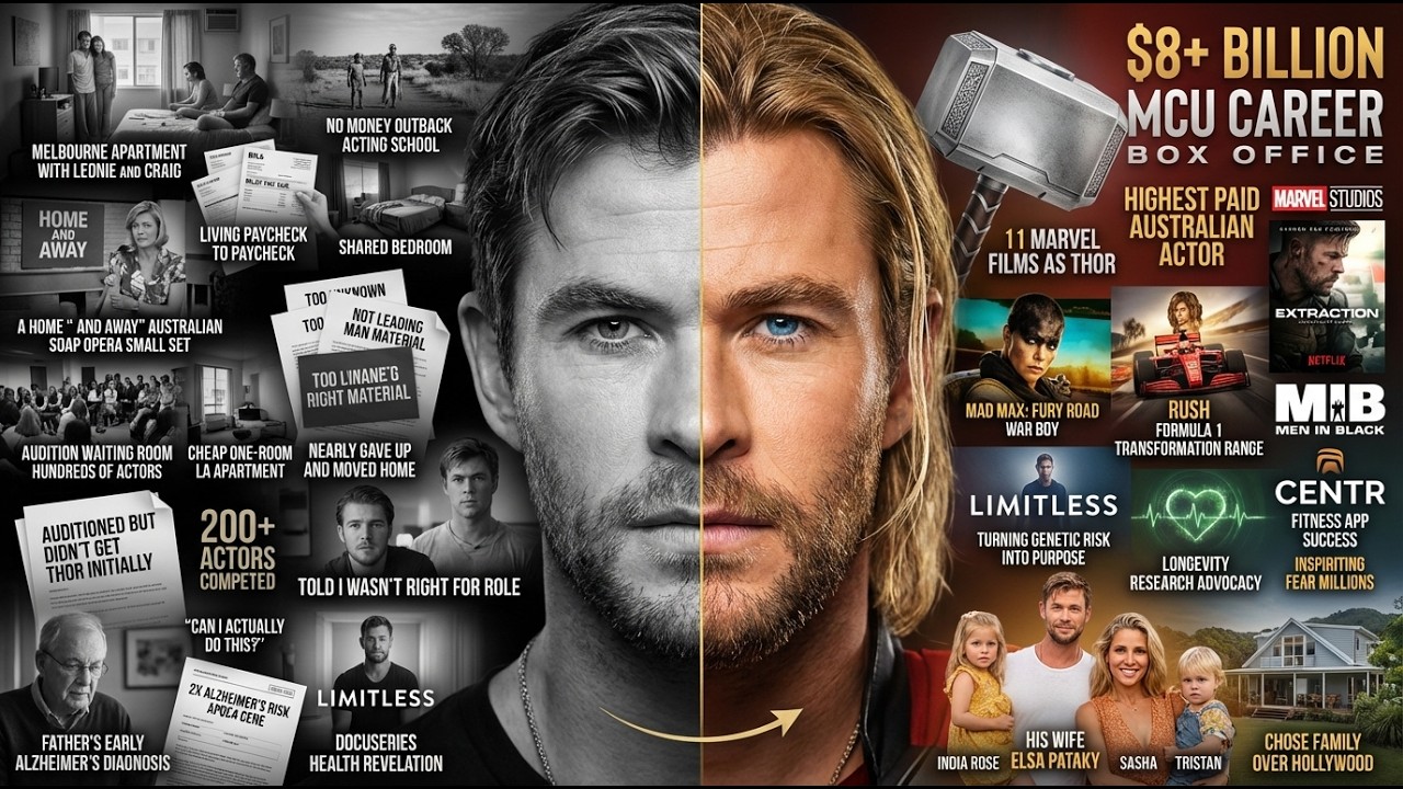 Chris Hemsworth : From BROKE Australian to Marvel's HERO!