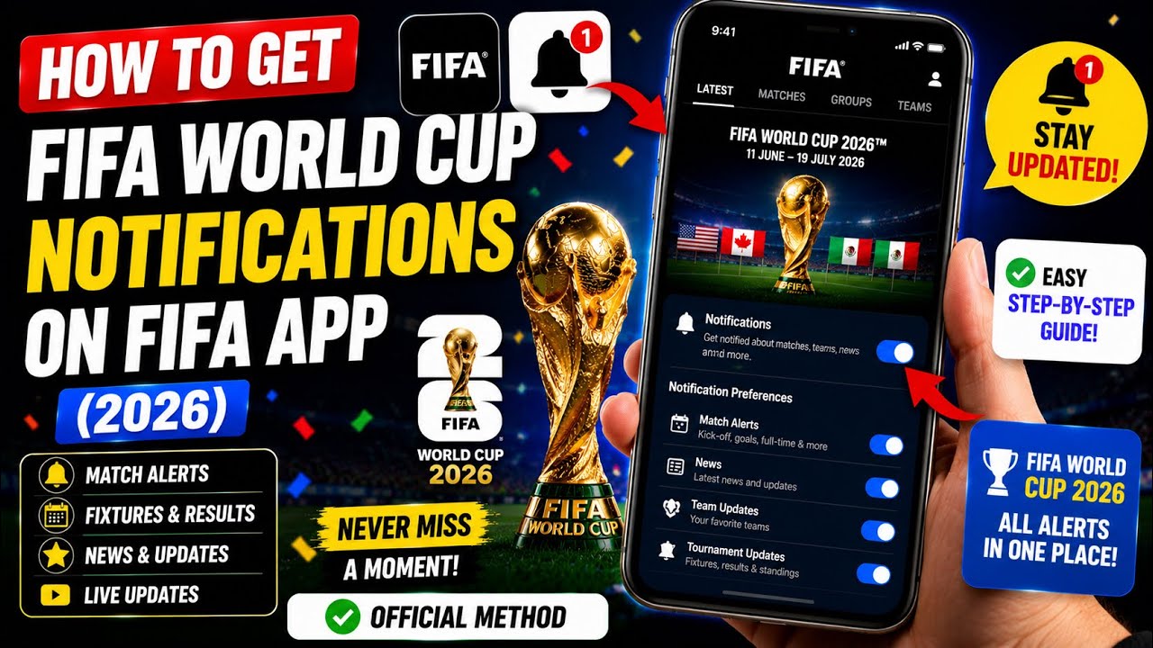 How to Get FIFA World Cup Notifications on FIFA App (2026)