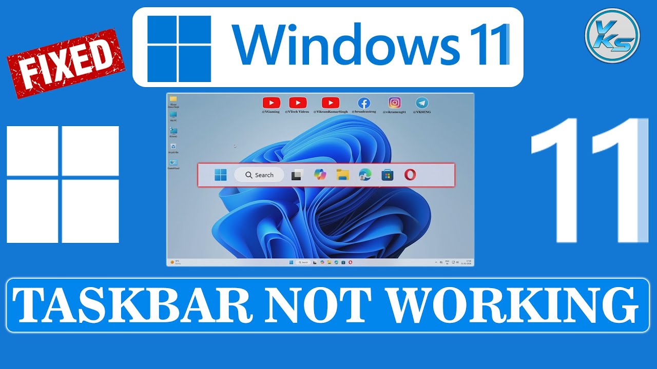✅ How To Fix Windows 11 Taskbar Not Working