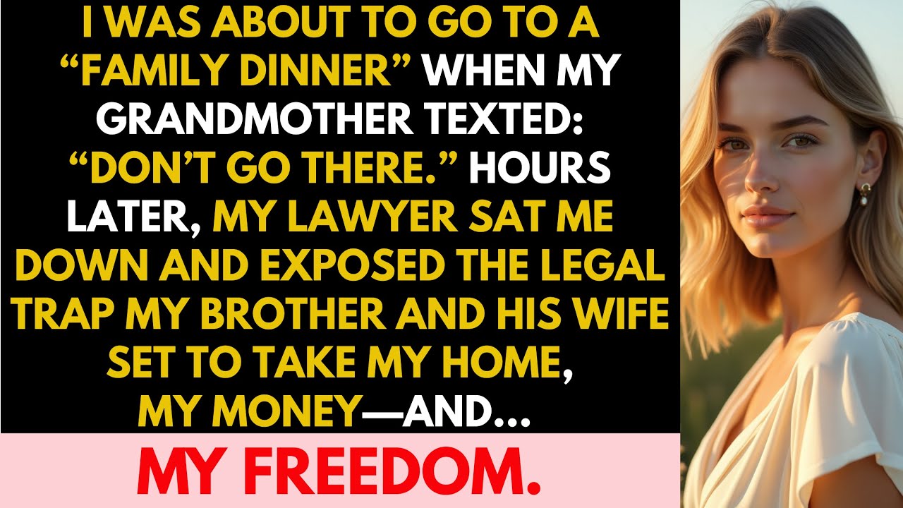 My Grandmother Texted, “Don’t Go There.” Hours Later, My Lawyer Exposed My Brother’s Dark Plan.