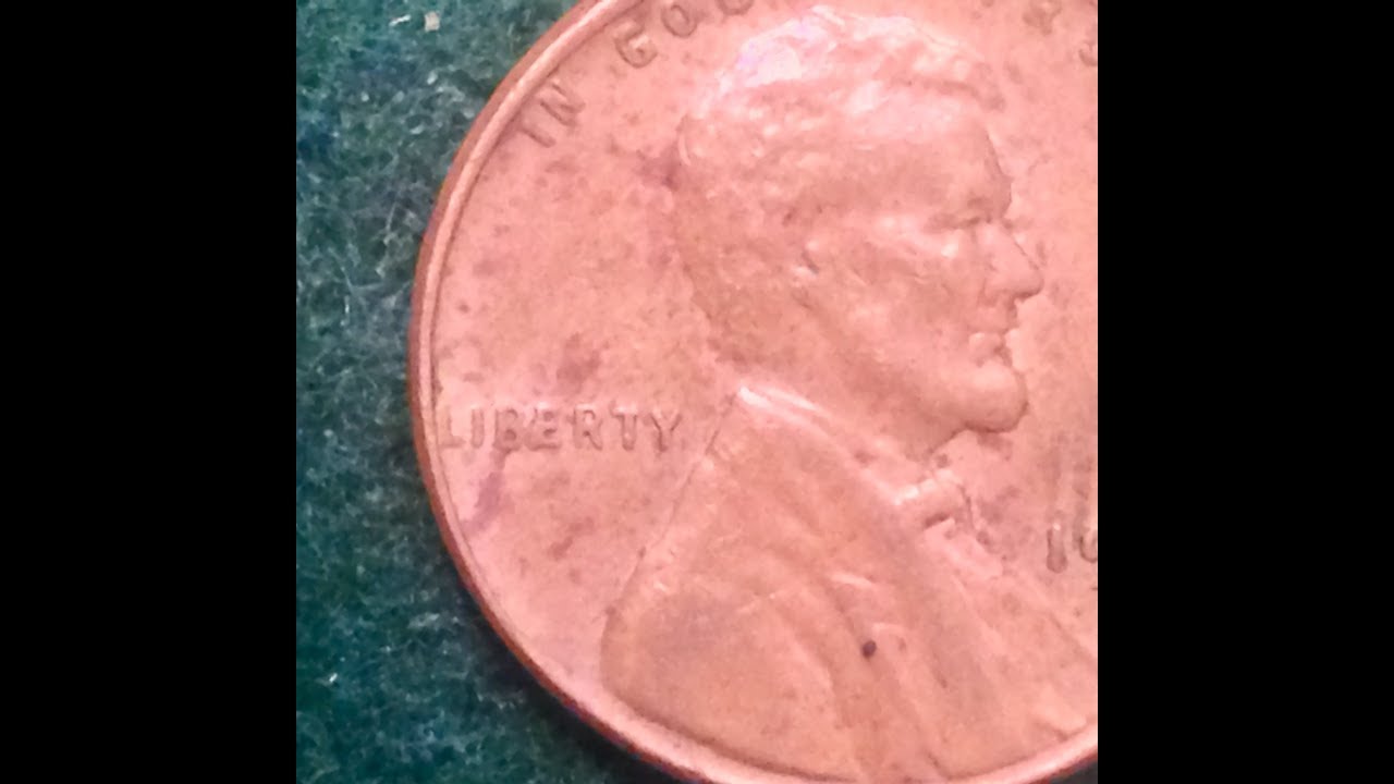 1957-D 'BIE' Error Wheat Penny