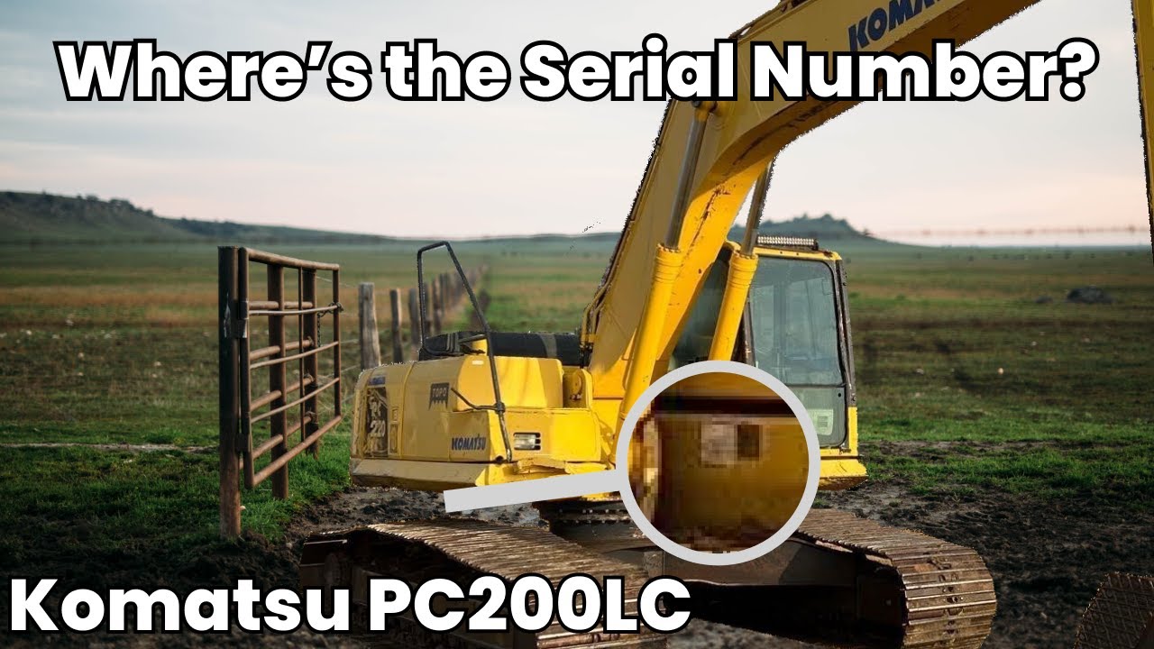 KOMATSU EXCAVATOR SERIAL NUMBER SEARCH - CONEQUIP PARTS