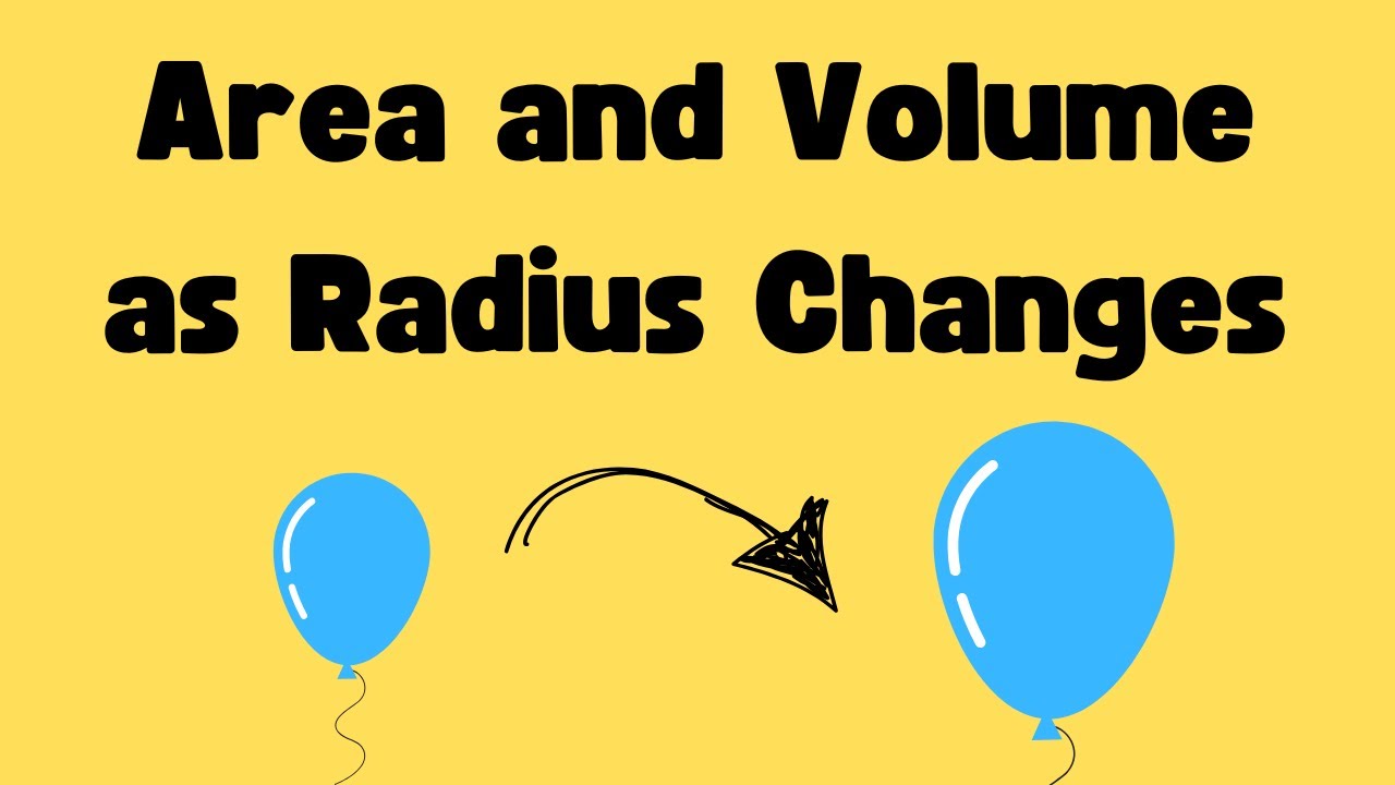 Find Surface Area and Volume when Radius Changes