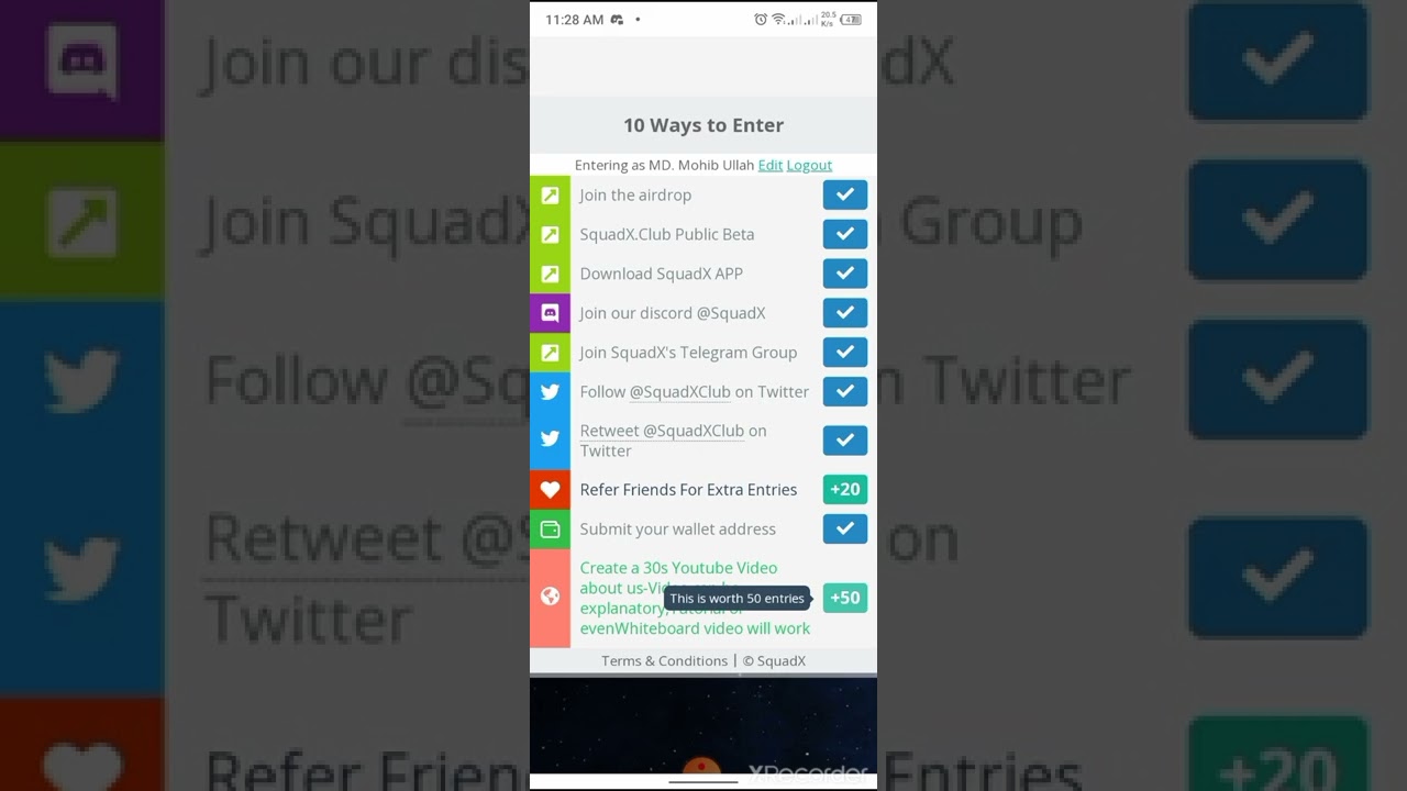how join gleam.io
