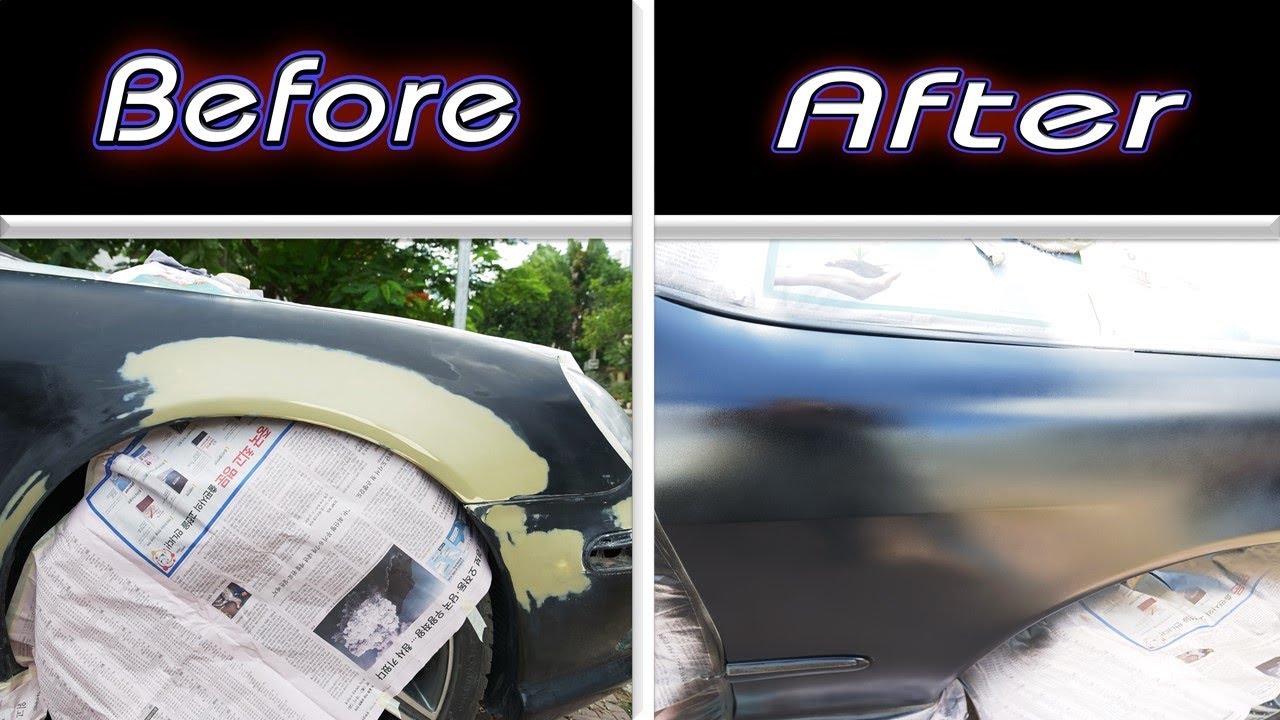 របៀបបាញ់ ថ្នាំឡាន | Auto Car Repair / BRO AUTO KH