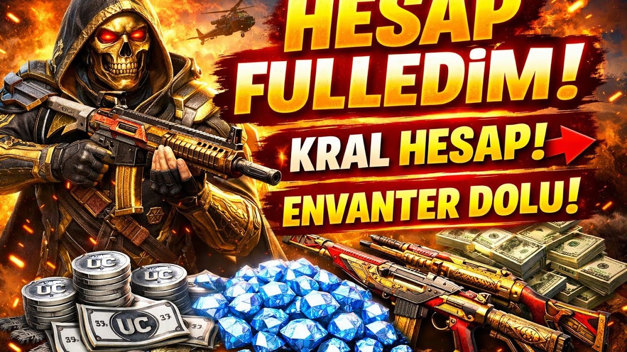 HESABIMIMI  FULEDIM (ÇOK ŞANSLI) #pubgmobile #hesapfüleme#pubg #ytdayibenionecikarnolur #uzunvideo 