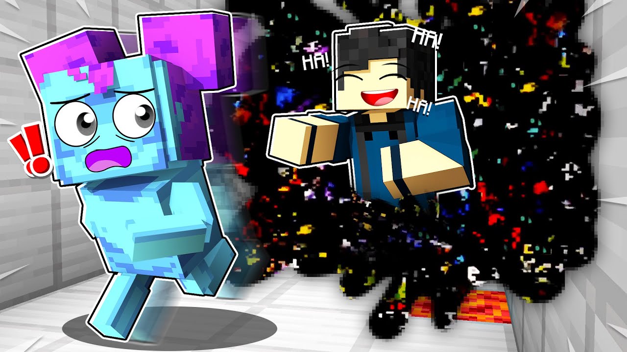 TROLEI A PIBBY VIRANDO O GLITCH no MINECRAFT!!!