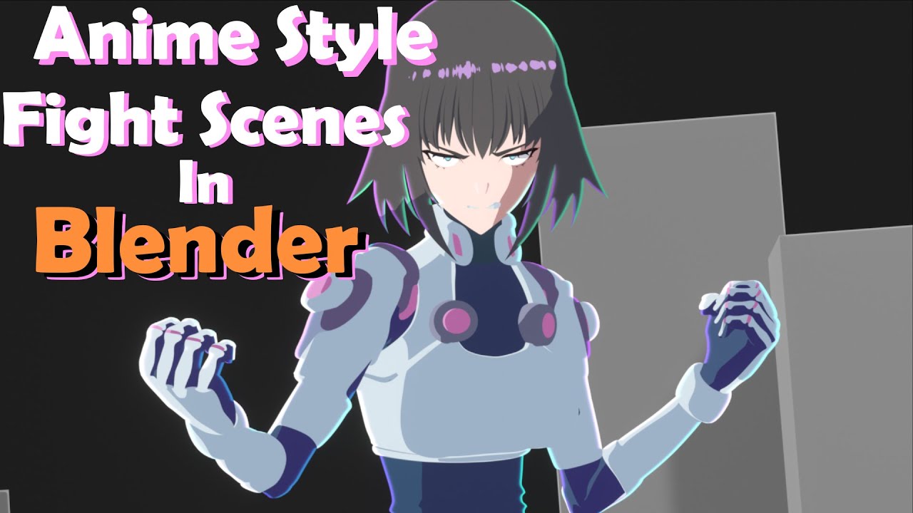 3D anime fight scene 01