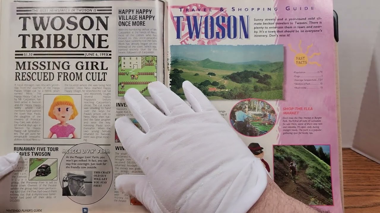 Earthbound official player's guide ASMR