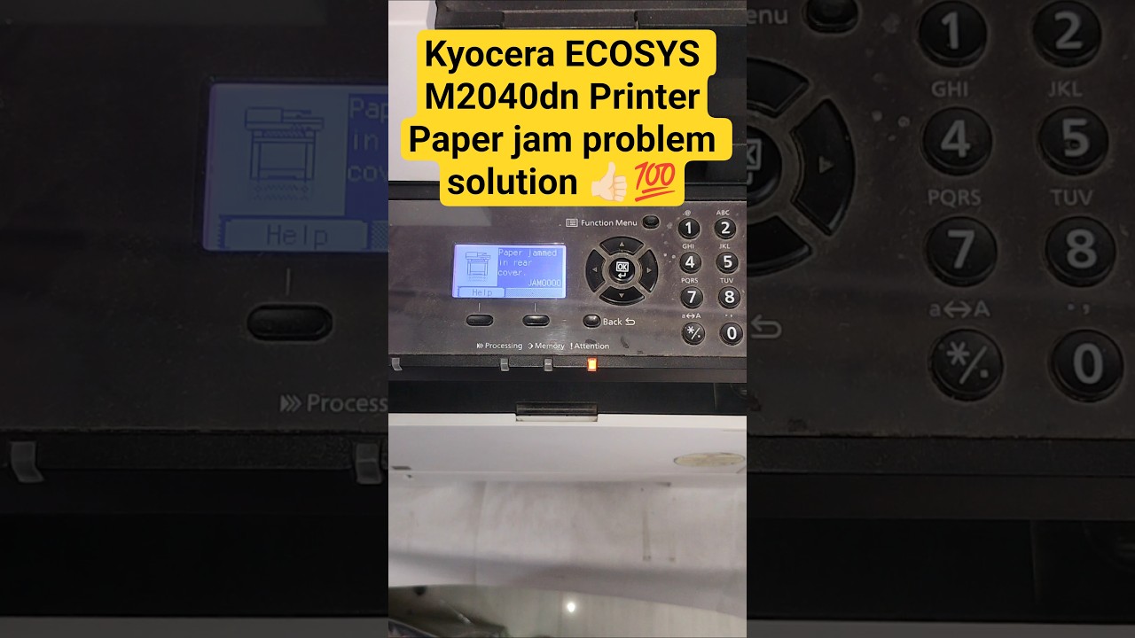 Kyocera ECOSYS M2040dn Printer paper jam problem solution 💯 #shorts