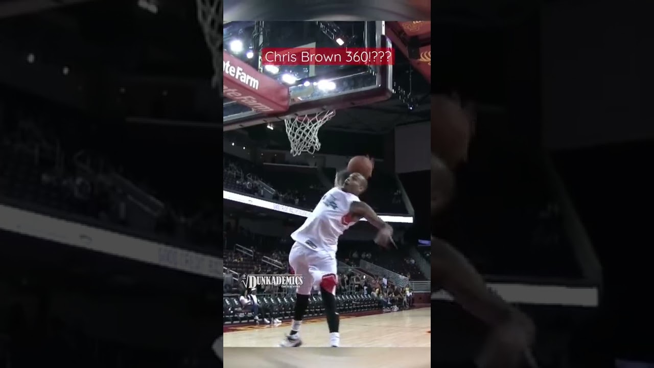 Chris Brown 360 Dunk!?? #shorts
