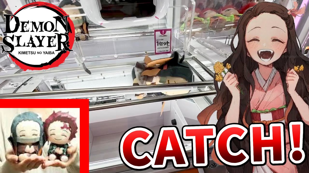 How to play Japanese Crane Games!!!  (Kimetsu no Yaiba) Nezuko by Japanese professional :)