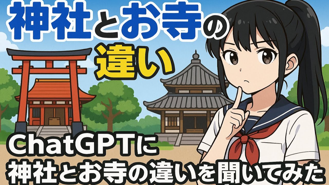 文系女子高生のChatGPT相談「神社とお寺の違い、 ChatGPTに聞いたらまさかの神回答!?」