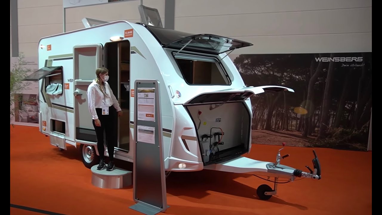 4m Wohnwagen mit Hubbett: Weinsberg CaraOne 390 PUH 2021. Das Raumwunder mit gigantischer Heckküche