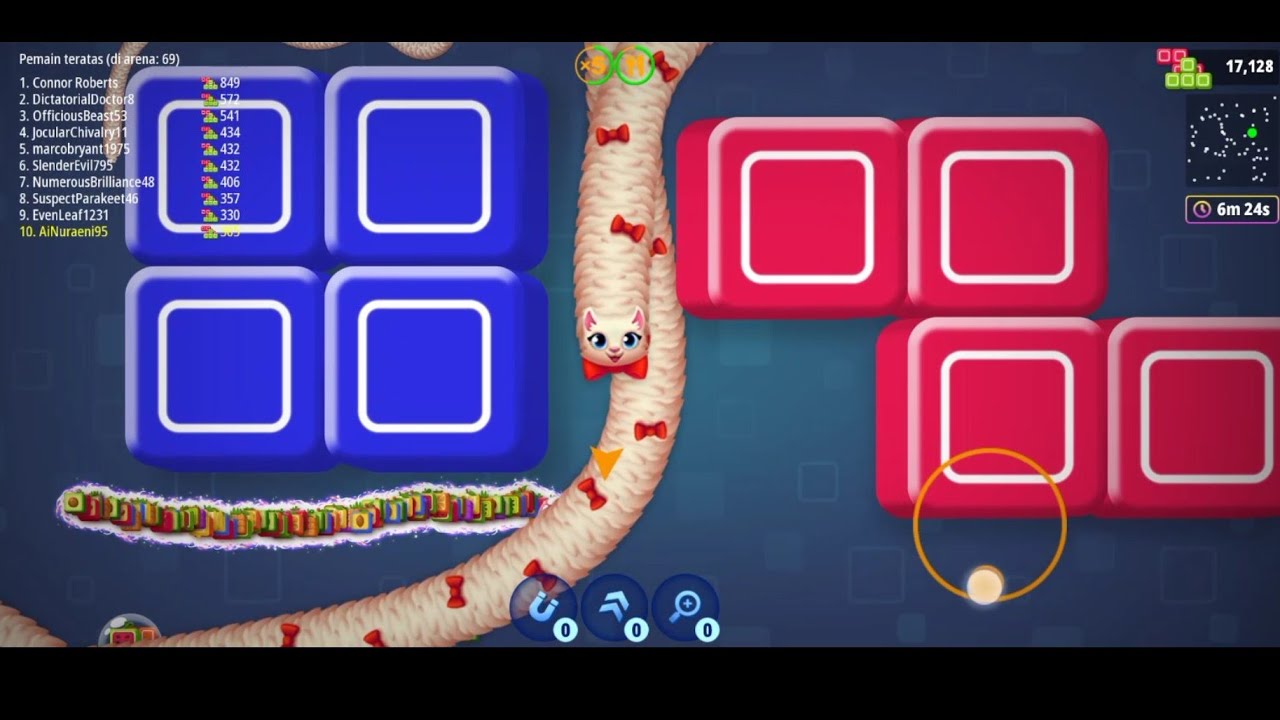 WormsZone Update Terbaru Tricky Blocks Ada hadiah cacing Baru😍