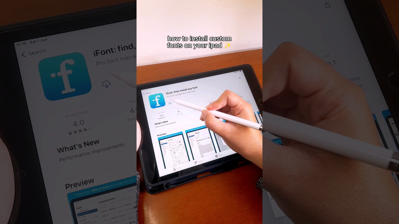 How to install a font on your iPad ✨️✍️🏼 