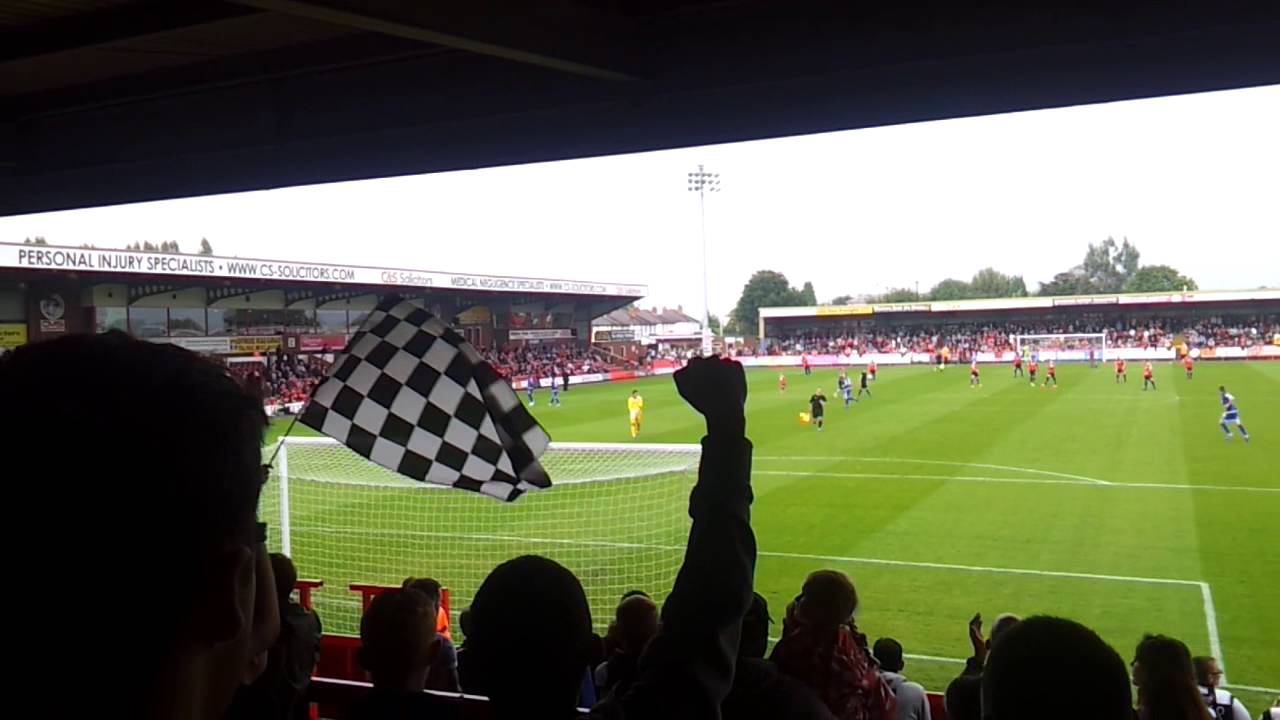 Grimsby Town Fans At Kidderminster September 2014