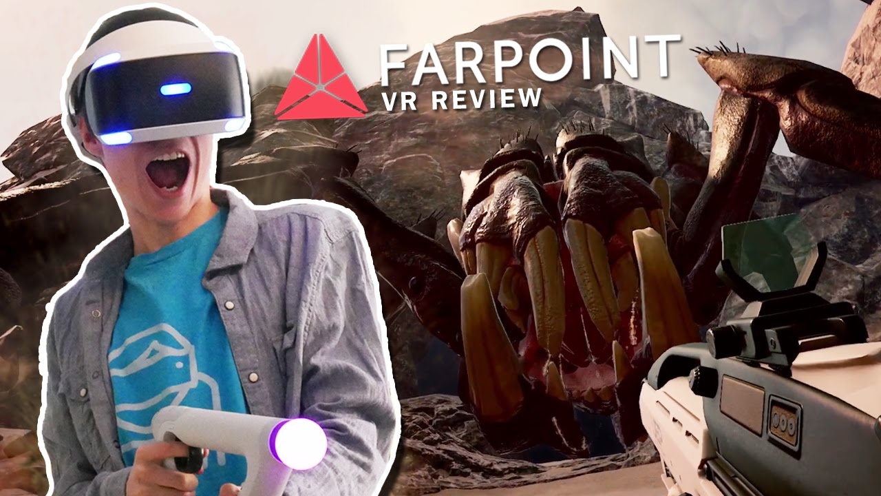 FIGHTING A GIANT ALIEN SPIDER IN VIRTUAL REALITY! | Farpoint VR (PSVR Aim Controller Gameplay)
