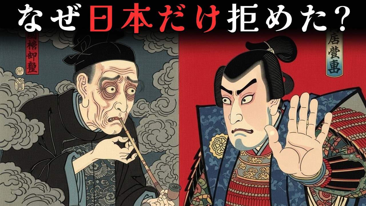 【江戸の知略】なぜ日本だけがアヘンを拒絶できたのか？清を滅ぼした「白い悪魔」とハリスの密約【江戸ログ】【日本浮世絵ばなし】