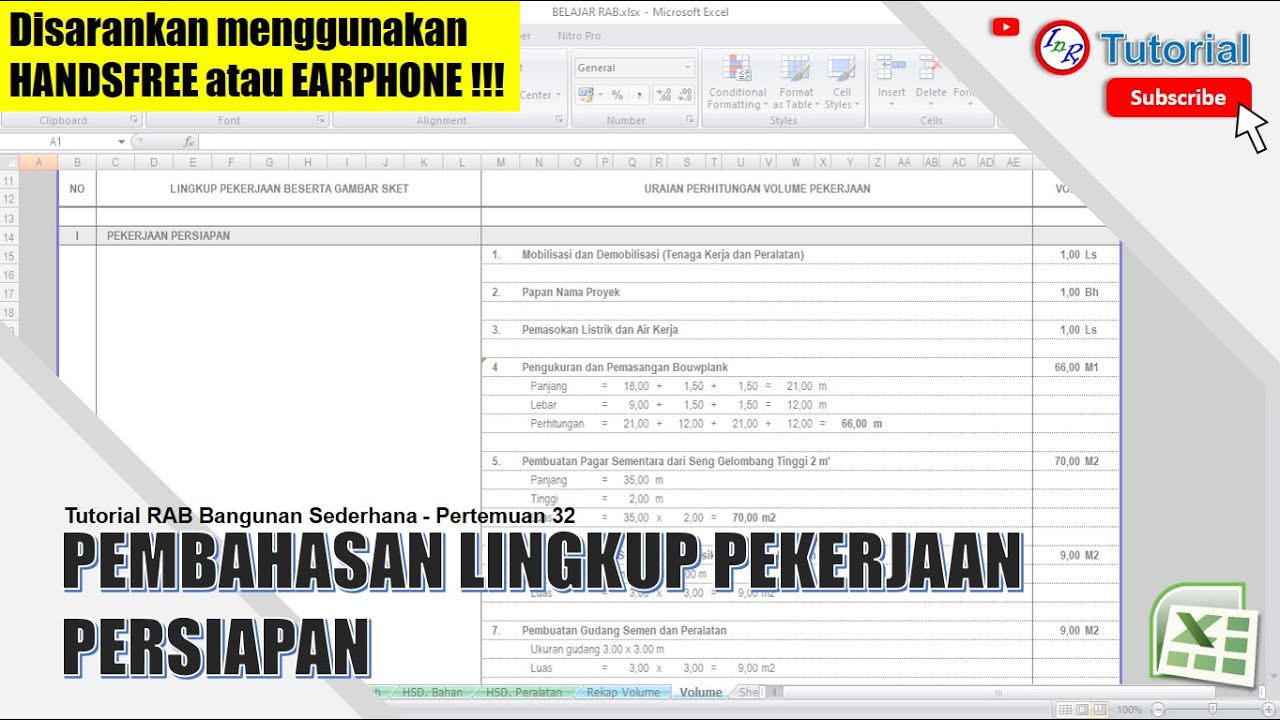 32. Pembahasan lingkup pekerjaan persiapan
