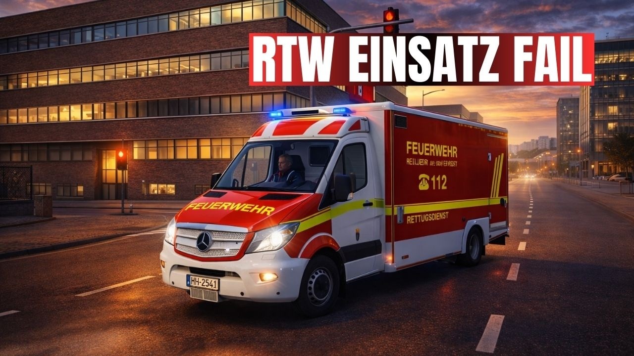 Notruf 112 ★ RTW Einsatz bricht plötzlich ab