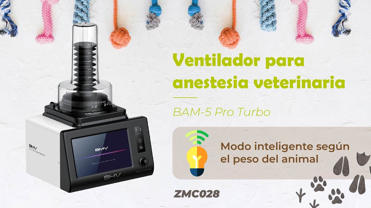 Ventilador para anestesia veterinaria BAM-5 Pro Turbo, ZMC028
