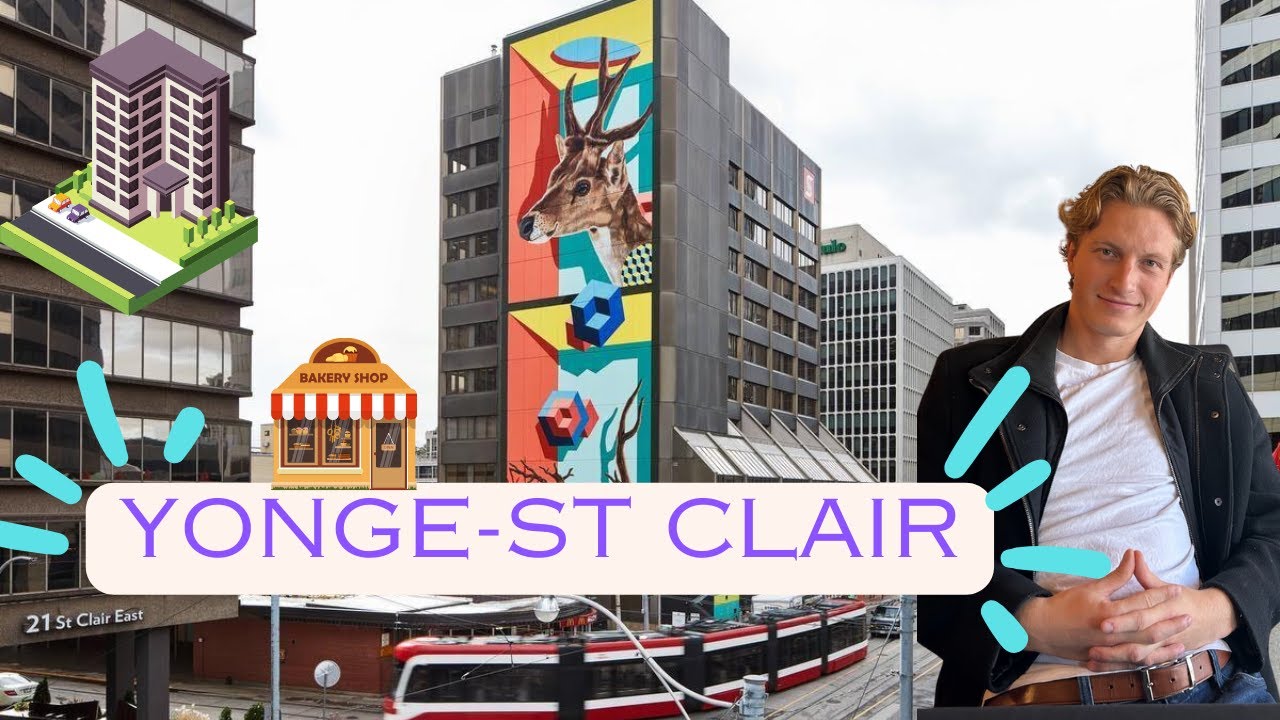 This Neighbourhood is DIRECTLY On The Subway Line : Yonge and St Clair Neighbourhood TOUR