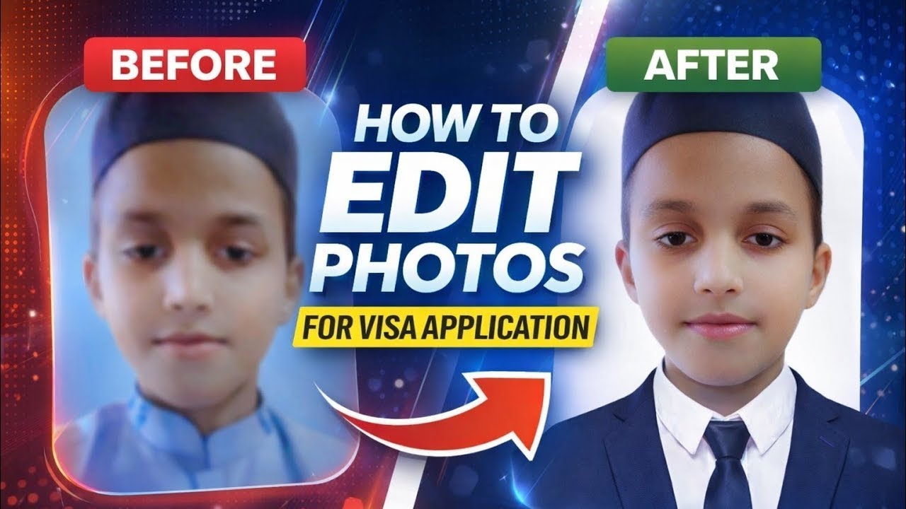 How to Edit Visa Photos at Home in 2 Minutes (100% Approved) ✅
