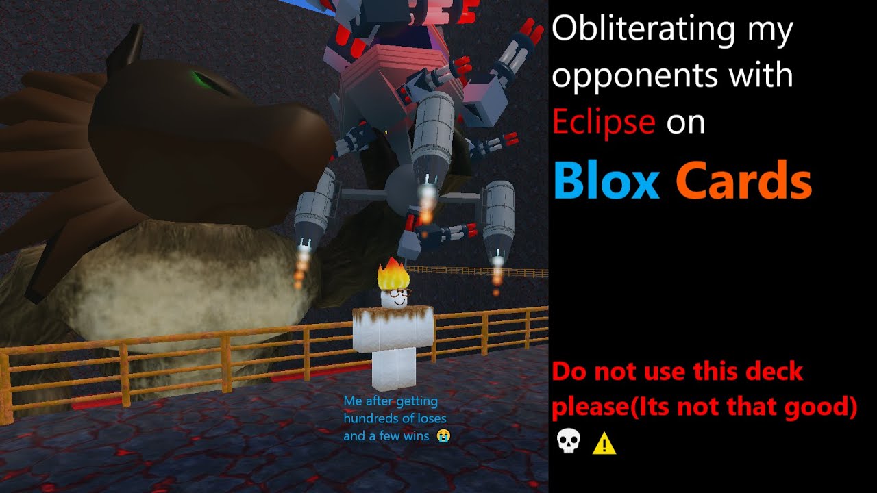 Obliterating my opponents with Eclipse on Blox Cards
