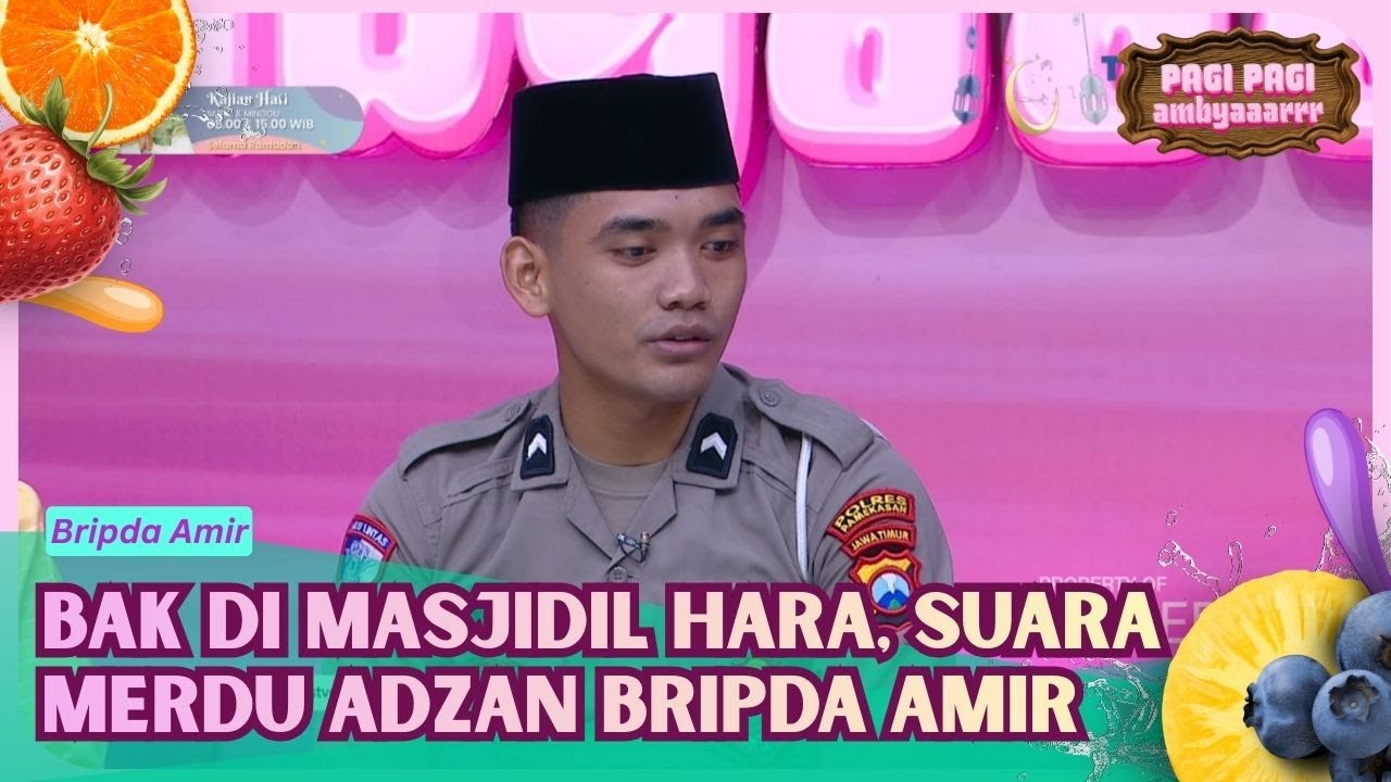 Merdu Banget, Suara Adzan Bripda Amir Mengetuk Hati - PAGI PAGI AMBYAR (11/03/26) P3