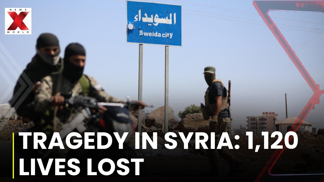 Death toll in Syria's Sweida province hits 1,120 | Syria War | NewsX World
