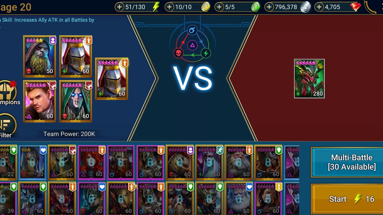 Raid Shadow Legends double Septimus spider 20