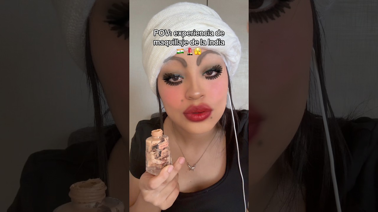 Maquillaje en la India 🤔 #ASMR #humor #roleplay #makeup #pov