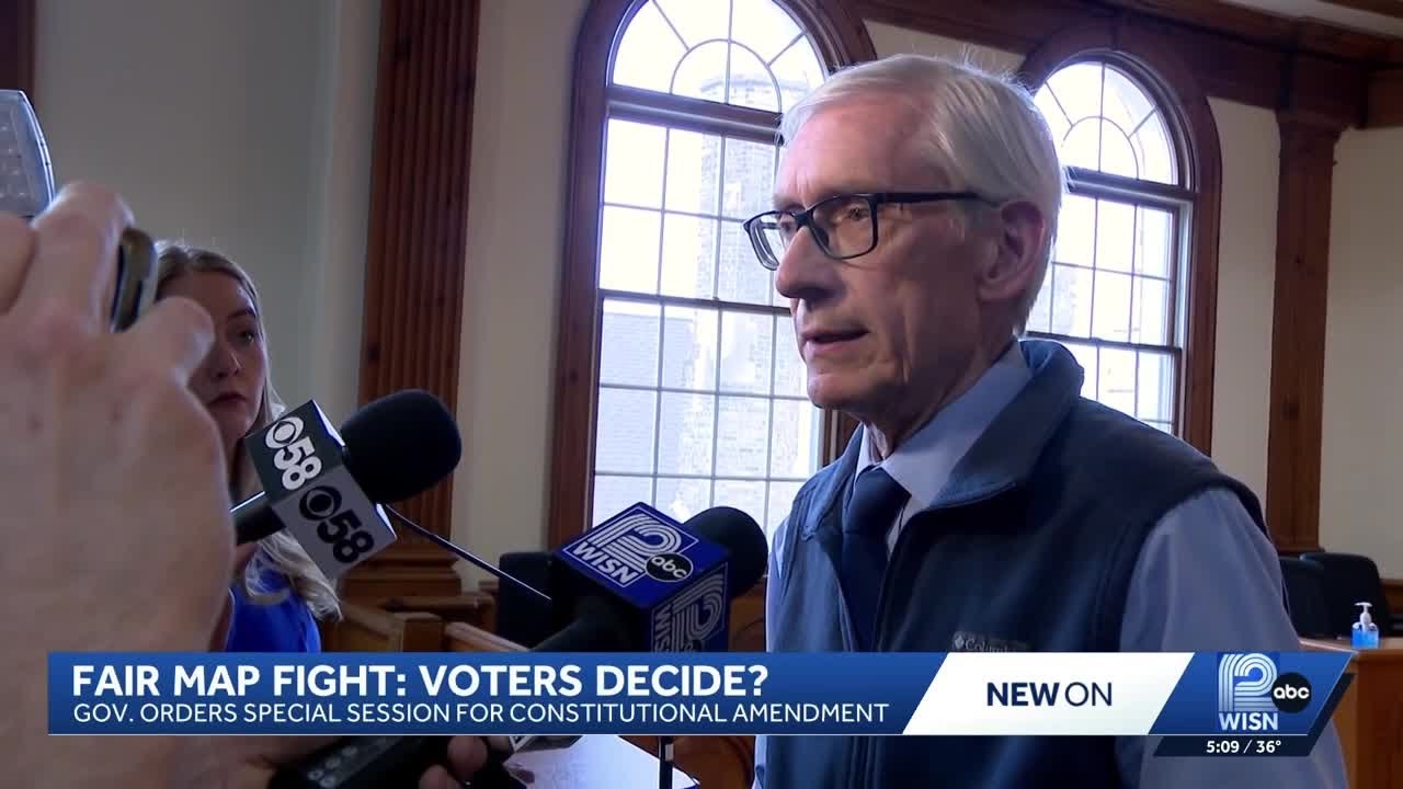 Evers calls a special session to ban partisan gerrymandering