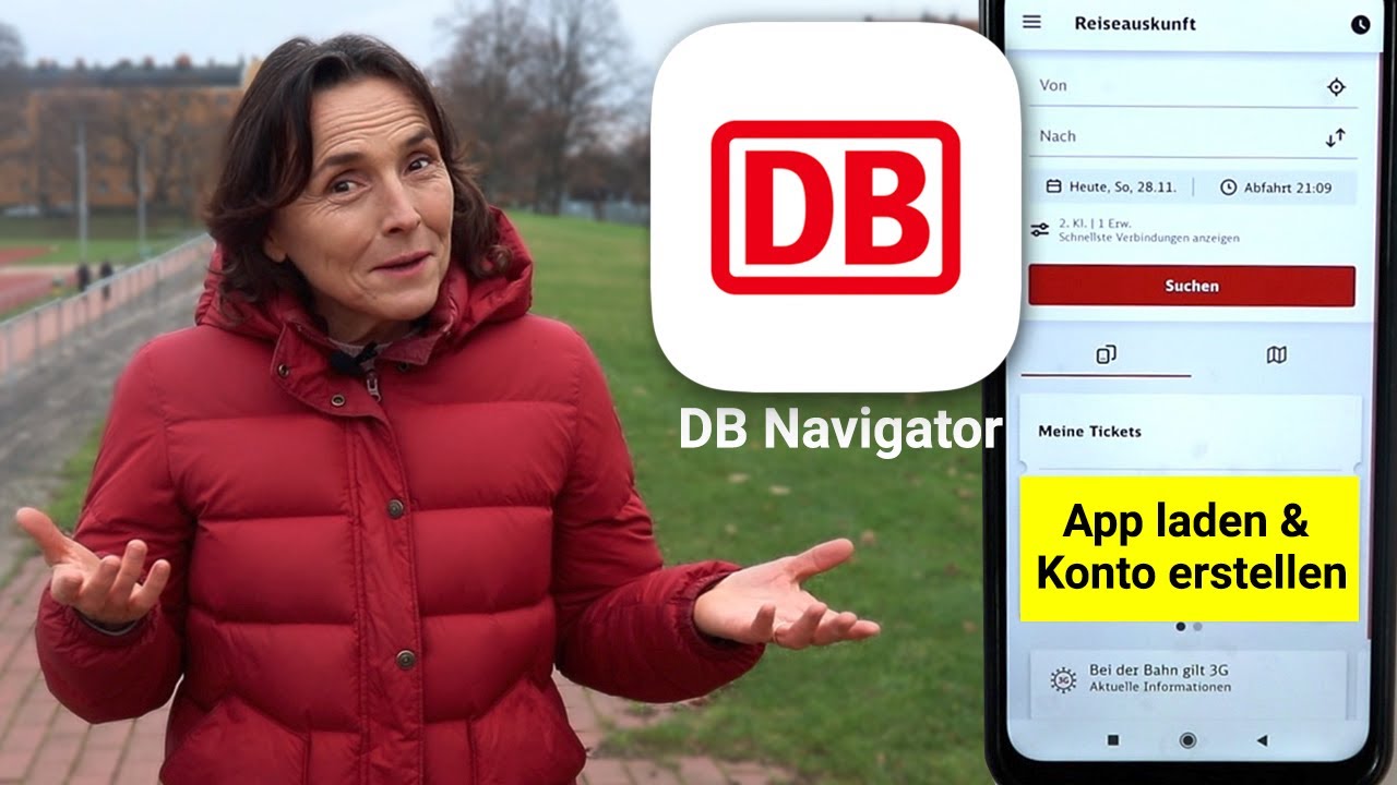 App DB Navigator laden und Kundenkonto bei der Deutschen Bahn erstellen. Apps einfach erkl&auml;rt.