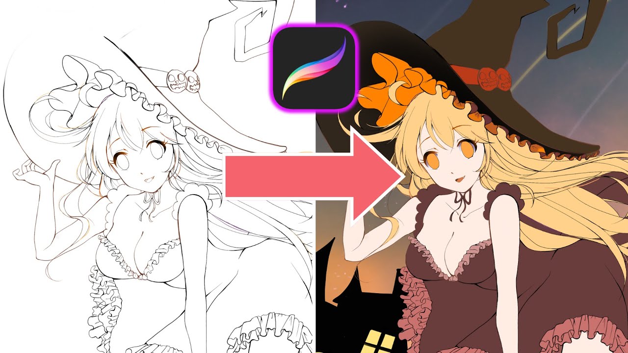 COLORARE SENZA USCIRE DAI BORDI   tutorial Procreate