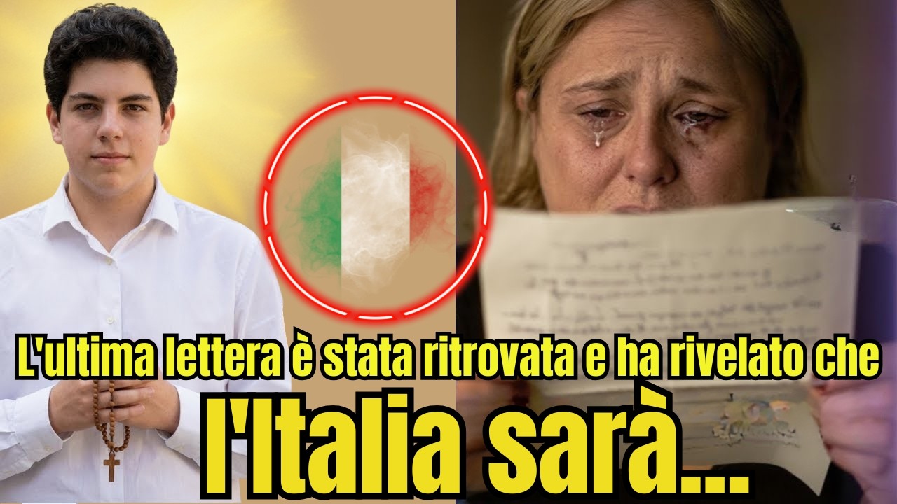 🛑RITROVATA: L'ultima lettera di Carlo Acutis... pochi giorni dopo la sua morte PORTA UNA TERRIBILE