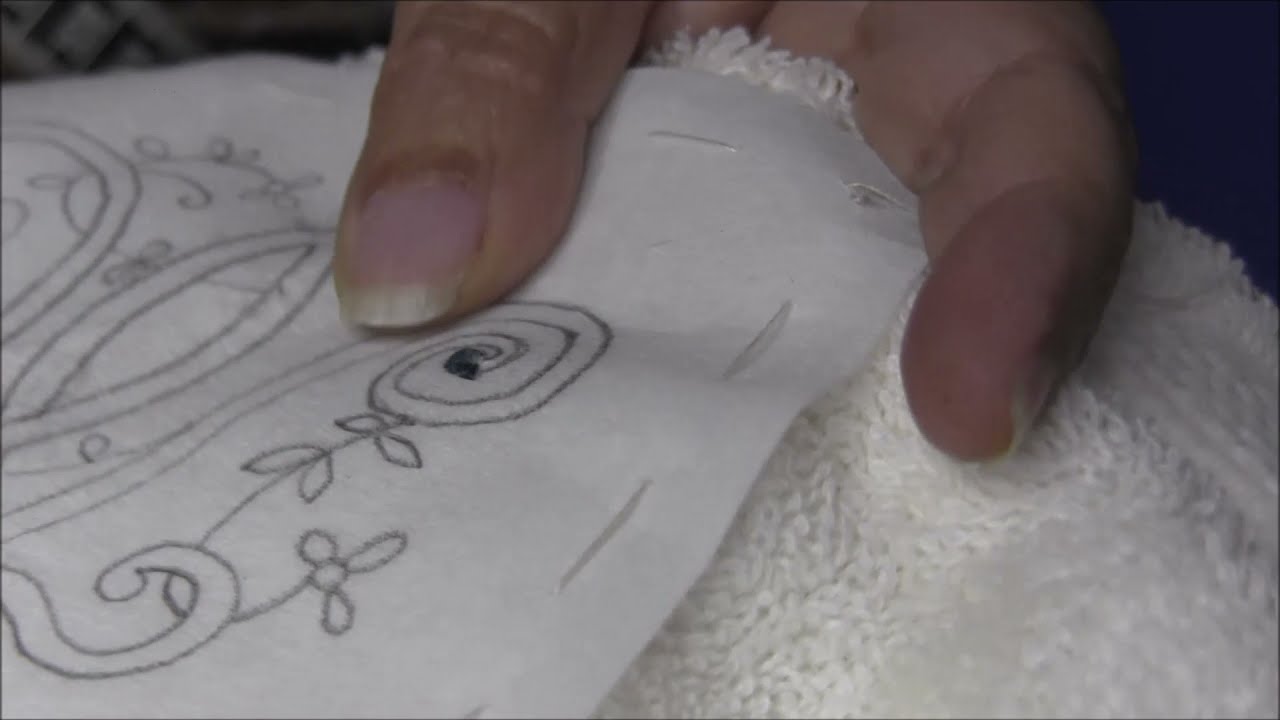 Tutorial Bordando un monograma en un paño o toalla