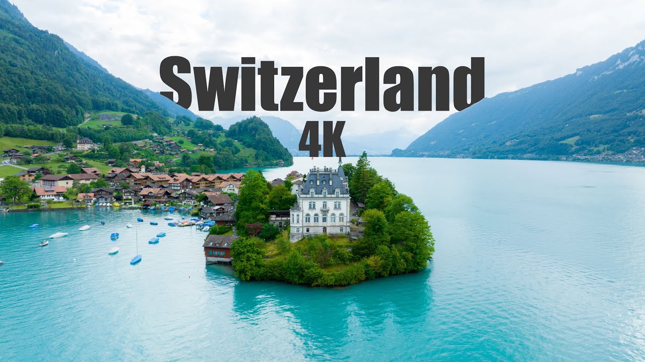 Switzerland 4K 🇨🇭| Drone Scenic Relaxation Film | Heaven on Earth | Calm Music - Deep Focus